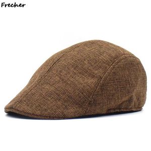 IXJG BERETS LOT STYLE Men Berets 2021 Printemps Autumn Automne Casual Street Newsboy Hat Retro England Hat Wild Wild Octogonal Cap Fashon Caps D240418