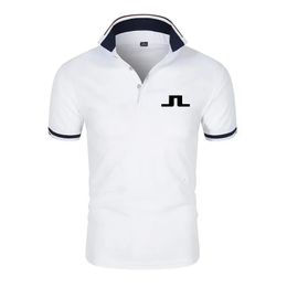 J Lindeberg Golf T-shirt pour hommes Vêtements de golf Summer confortable à séchage rapide T-shirt à manches courtes Men de luxe Polo