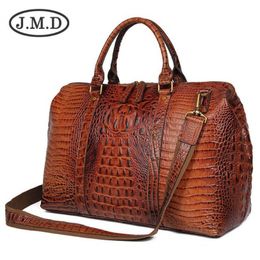J M D haute qualité en cuir motif Alligator femmes sacs à main sac de bagage polochon Fashoin sac de voyage pour hommes sac à bandoulière 60032749