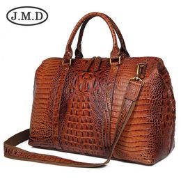 J M D haute qualité en cuir motif Alligator femmes sacs à main sac de bagage polochon Fashoin sac de voyage pour hommes sac à bandoulière 60033399