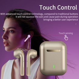 J18 TWS Draadloze Fone Bluetooth-oortelefoon HD-oproep Stereomuziekheadset Gaming-hoofdtelefoon met ruisonderdrukking voor smartphone
