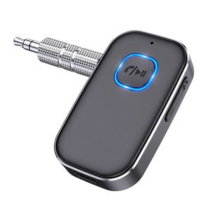 J22 récepteur Bluetooth AUX transmetteur MP3 adaptateur de voiture adaptateur Audio sans fil Portable 3.5mm Aux avec Microphone