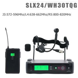 J3 : 572-596 Mhz/L4 : 638-662 Mhz/R5 : 800-820 Mhz ! Système de microphone sans fil SLX14 de qualité supérieure avec micro casque WH30TQG