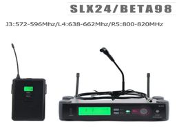 J3572596MhzL4638662MhzR5800820Mhz qualité supérieure SLX124beta 98 Saxophone Instrument de guitare système de Microphone sans fil 3693003