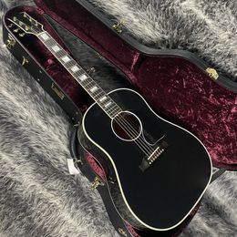 J45 Aangepaste ebbenhout akoestische gitaar als hetzelfde van de foto's 2024