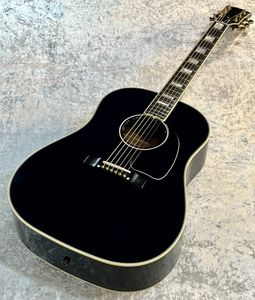 J45 Guitare acoustique Ebony Custom Ebony comme les images