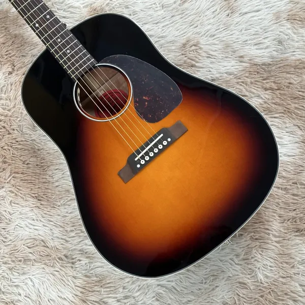 J45 Guitarra eléctrica G-brand HH WOOD Sunburst Color Envío gratis