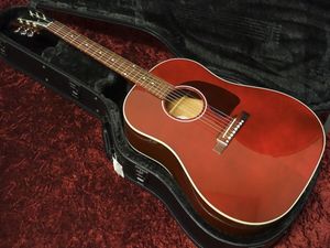 J45 Guitares acoustiques brutes rouges standard