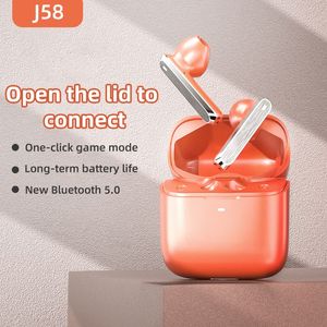 J58 TWS écouteurs casque de jeu à faible latence BT 5.0 écouteurs sans fil à suppression de bruit pour téléphone intelligent