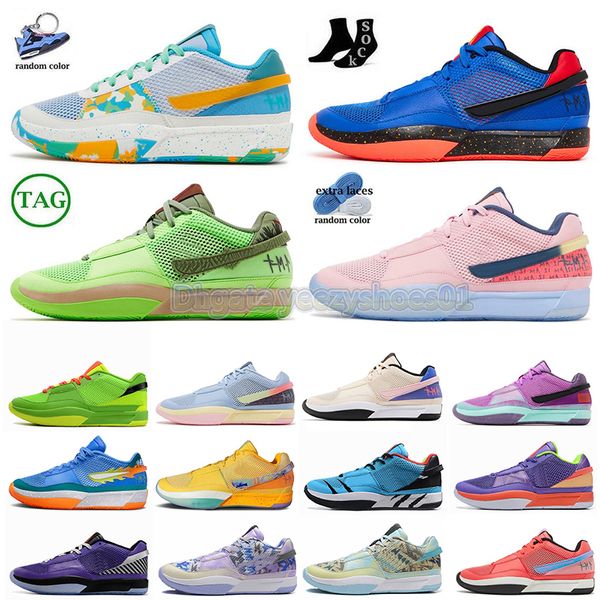 Ja 1 Eybl Halloween Zapatos de baloncesto para hombre Ja1 Scratch Navidad Medianoche Guava Hielo Barckyard BBQ Trivia Día Uno Hambre J1 Hombres Mujeres Entrenadores Zapatillas deportivas