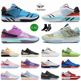 Ja Chaussure de basket-ball Ja 1 Day 1 Ja1 Morant Eybl Baskets Hommes Femmes Garçons Filles Grinch Gris Foncé Brillant Mangue Noël Goyave Glace Zombie Baskets Sports 36-46