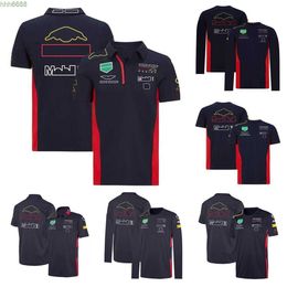 Ja6n Polos pour hommes F1 Formule 1 T-shirt d'équipe d'été Polo même style personnalisable