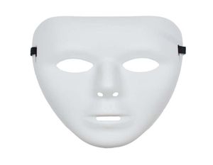 Jabbawockeez Máscara completa de cara blanca lisa para disfraces de Halloween Fiesta de drama HipHop Espectáculos de danza fantasma Accesorios XBJK21054757047