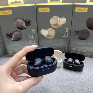 Jabras Elite 75t Écouteurs Bluetooth sans fil pour le sport Support de musique Ipx55 Écouteurs étanches à la poussière Écouteurs Marque TWS Airpods Earbud Designer Case