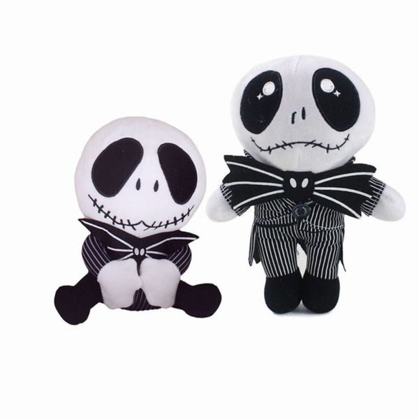 Jack y Sally Nightmare antes de Navidad Squeleto de Halloween Pumpkin Santa Claus Gorros de peluche Soft Plush Toy Doll Regals