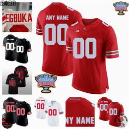 Jack Forsman Ohio State Buckeyes football Jersey Kaleb Brown Palaie Gaoteote Blaize Exline Jayden Fielding George Fitzpatrick Tyler Friday Josh Fryar Maillots pour hommes