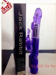 Vibradores Jack Rabbit 12 velocidades Vibrador GSpot Masajeador corporal Consolador de empuje Vibrador Masajeador Juguete para adultos Juguete sexual de varias velocidades para 3925243