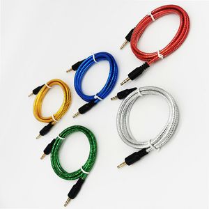 Audiokabel hoofdtelefoonaansluiting Auxiliary Line voor iPhone Samsung 3,5 mm kabellengte 1m