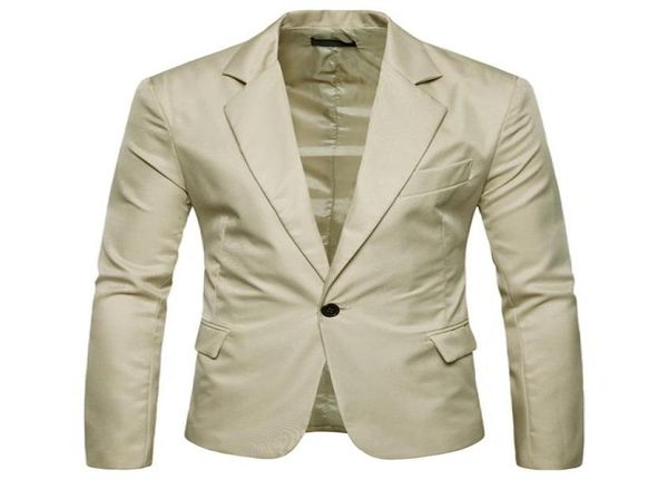 Veste Blazers Blazer hommes costumes pour homme couleur Pure nouvelle mode hommes costume veste manteau X019096245