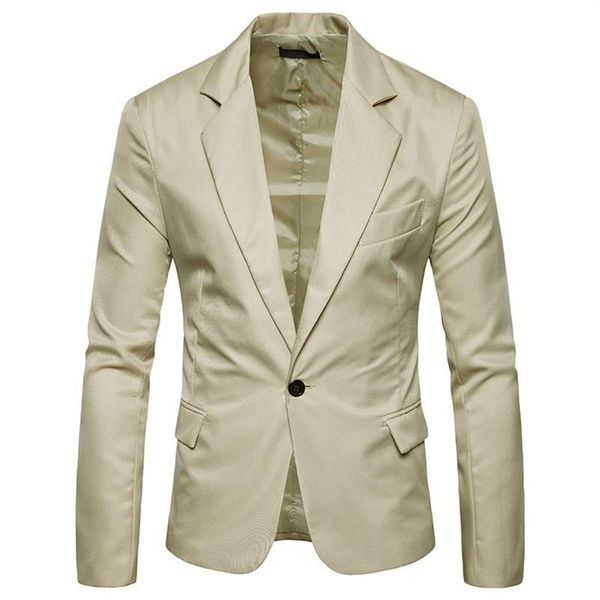 Veste Blazers Blazer hommes costumes pour homme couleur Pure nouvelle mode hommes costume veste manteau X01247d
