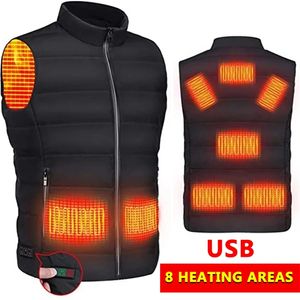 Jas verwarmd vest warme vrouwen usb kleding elektrische verwarming vissen trekking pad heren winterjas 210923