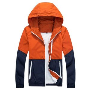 Jas mannen causale hooded dunne windjack rits outdoors jassen uitloper stijlvolle mode hoge kwaliteit Veste Homme