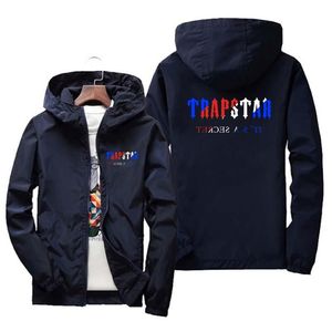 Veste hommes haut veste hommes mode vêtements de plein air drôle coupe-vent à capuche mince manteau à capuche TRAPSTAR 220607