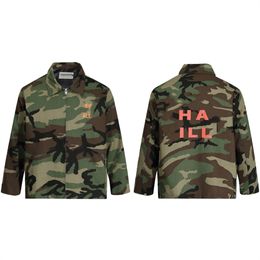 Veste Hommes Femmes Dept Denim Veste Casual Automne Camouflage Coach Manteau Mode High Street Lettre Imprime Styliste Vêtements D'extérieur