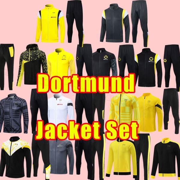 Conjunto de chaqueta REUS 23/24 chándales de fútbol dortmund 2023 2024 BELLINGHAM REYNA BRANDT EMRE CAN HALLER Guerreiro HAZARD HUMMELS chándal Sudaderas largas de entrenamiento