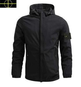 Veste pierre manteau printemps et automne hommes coupe-vent marque confortable voyage Section mince coupe-vent grande taille manteau