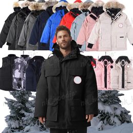 Chaqueta chaquetas para hombre abajo al aire libre invierno jassen prendas de vestir exteriores de piel grande con capucha fourrure abajo chaqueta de ganso abrigo