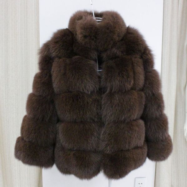 veste Femme Faux renard Manteau De Fourrure designer femmes Nouveaux Manteaux D'hiver Plus La Taille Femmes Col Montant À Manches Longues fourrure Vestes gilet fourrure