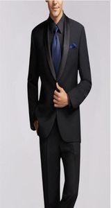 JacketPantBespoke Fashion Black Men Suits Tuxedos Wedding Suit voor man bruidegom man feest prom blazer kostuum homme terno2251466