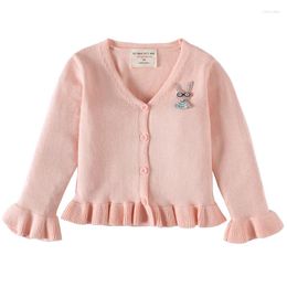 Vestes 0-4 ans Filles Cardigan rose blanc rouge Coton Pull bouton de veste d'enfants 1 2 3 4 Vêtus pour enfants OGC225114