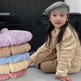 Vestes 2-10T enfants polaire hiver manteaux pour enfants pour garçons vêtements d'extérieur thermique enfant en bas âge fille veste automne peluche épaissir bébé vêtements