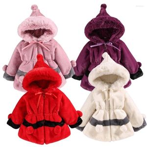 Jassen 2-6 jaar Kinderkleding Winter Baby Meisjeskleding Nepbontjas Fleecejack Warm Snowsuit Parka met capuchon Kinderbovenkleding