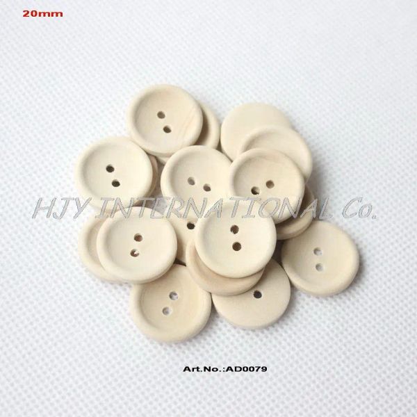 Vestes 200pcs20mm boutons de couture ronds en bois bouton personnalisé avec votre texte ou nom de boutique couleur naturelle 0.8inad0079