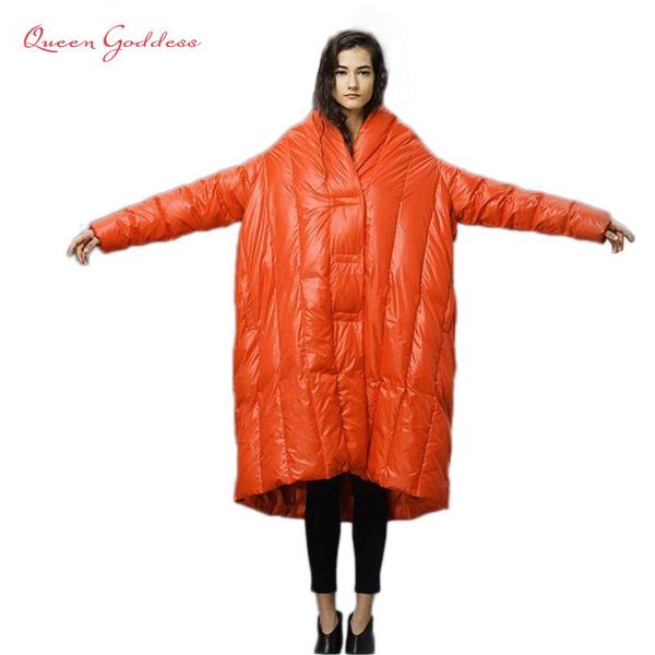Vestes 2020 conception originale hiver doudoune femmes gamme de mode longue manteau ample vers le bas manteau de haute qualité Parkas vêtements d'extérieur chauds
