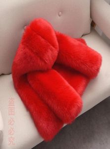 Vestes 2021 Automne Hiver Fashion Baby Girls Vêtements Faux Fur Fleece Coat épais veste chaude Suite Kid