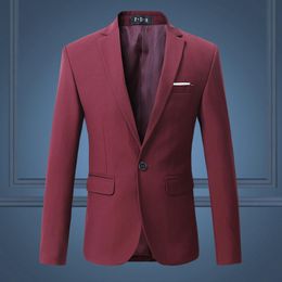 Giubbotti 2022 Moda Uomo Giacca 11 colori di alta qualità Slim Fit Solido Casual Business Mens Blazer formale ufficio abito da sposa Cappotti