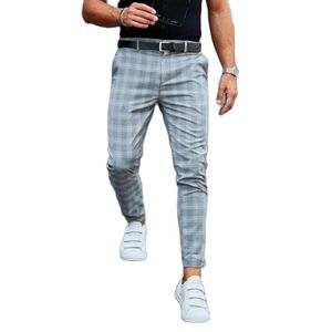 Vestes 2022 Pantalons décontractés à carreaux imprimés pour hommes Pantalons décontractés de rue