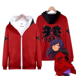 Chaquetas 2022 Nuevas sudaderas con capucha Aphmau Aaron Zipper Varsity Jacket Merch Zip Sudaderas con capucha Suéter de cuello redondo Merch Invierno Hombres/Mujeres Sudadera KPOP