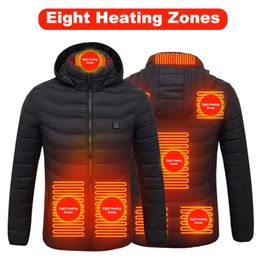 Vestes 2022 nouveau manteau chauffant USB chauffage électrique en coton vêtements thermiques Chaleco Termico gilet chauffant vêtements pour hommes Y2210