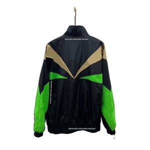 Jackets 2023 Early Autumn Unisex Design gekleurd stand -up nek Casual veelzijdige losse ritsjack jas
