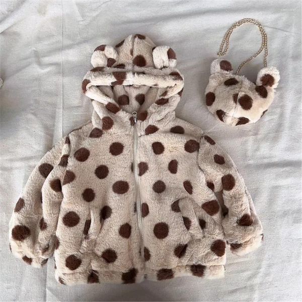 Vestes d'hiver pour bébé, manteau à manches longues, épais et chaud, imprimé léopard, veste polaire à capuche coupe-vent pour bébé garçon et fille, 2023