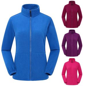 Jackets 2023 Winter Nieuwe Dames Zipper Cardigan Sweatershirt Warm Coral Jacket Ladies Outdoor Running Style Polar Fleece Coat Kleed