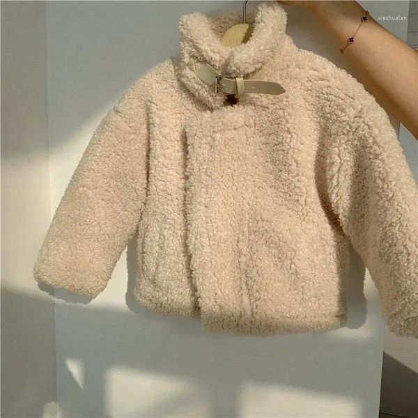 Chaquetas 2024, abrigos de invierno para niñas, piel sintética, moda cálida, abrigo de princesa para cumpleaños, ropa para niños, abrigos