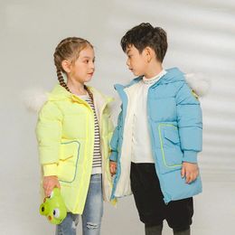 Chaquetas 2024 coreano otoño invierno niños chaqueta Down chaqueta impresa