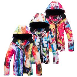 Chaquetas 30 Chaqueta de nieve barata para mujer, disfraces para deportes al aire libre, ropa de snowboard, abrigos impermeables a prueba de viento, ropa de esquí para mujer