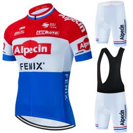 Jackets Alpecin Cycling Uniforme Traje para hombres Jersey Sets Chaqueta MTB Man Man Kit de deportes Conjunto de blusa Sportswear Summer Clothing 2024